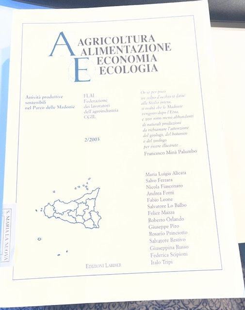 Copertina del libro Agricoltura alimentazione economia ecologia