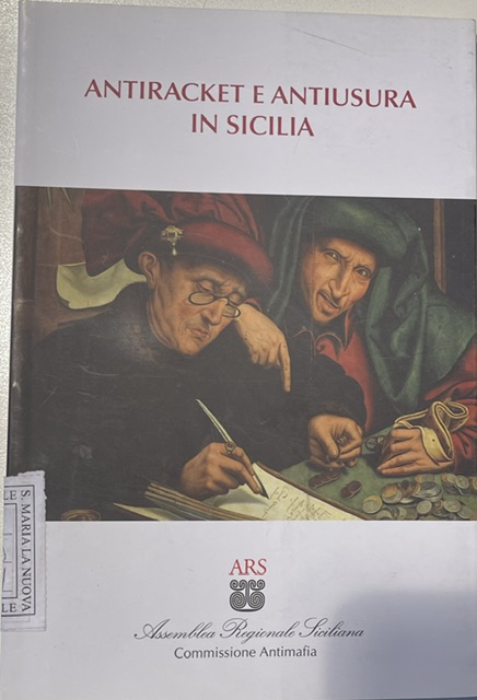 Copertina del libro Antiracket e antiusura in Sicilia