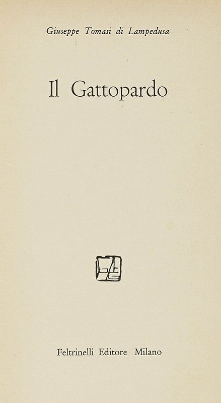Copertina del libro IL GATTOPARDO