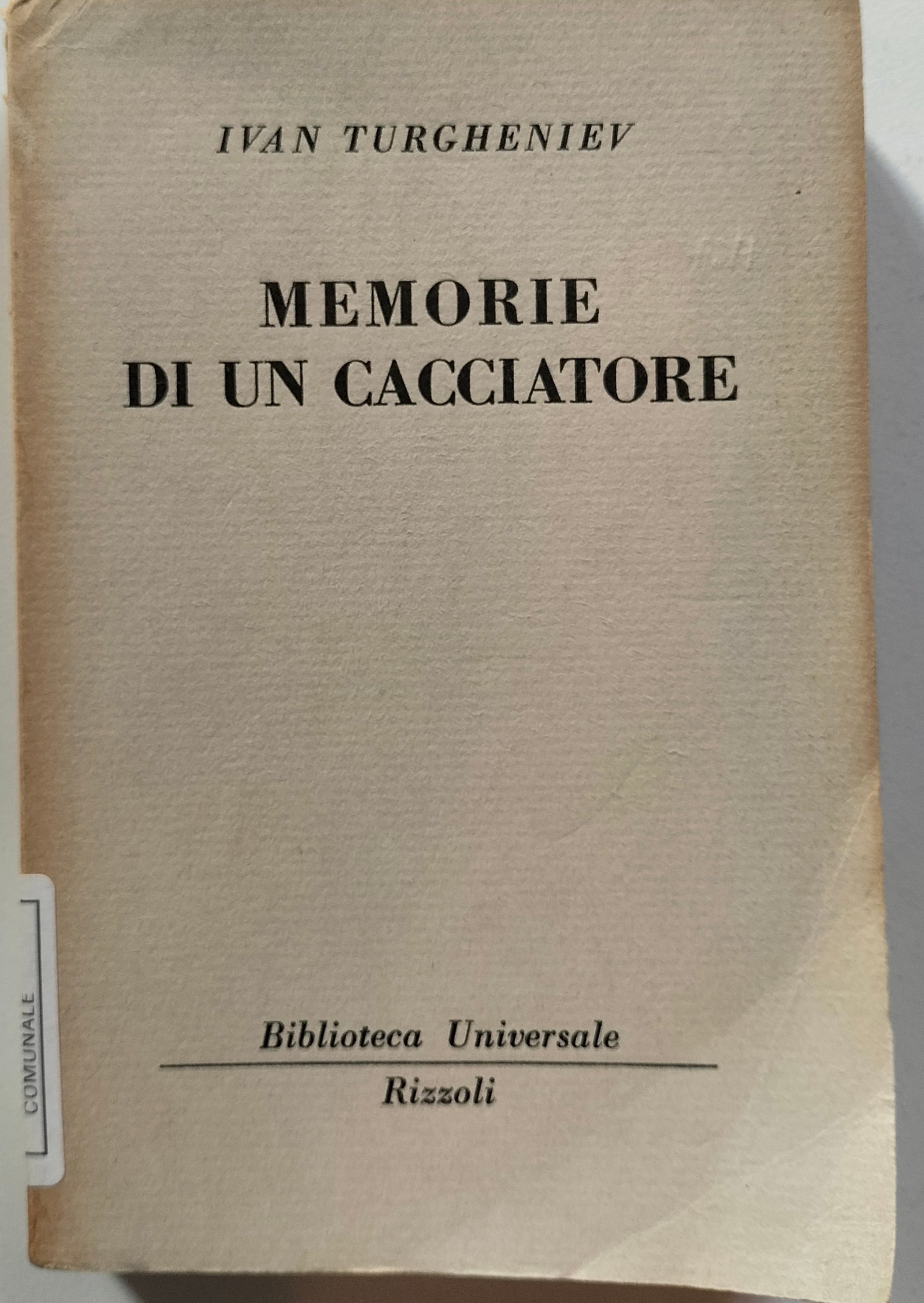 Copertina del libro MEMORIE DI UN CACCIATORE