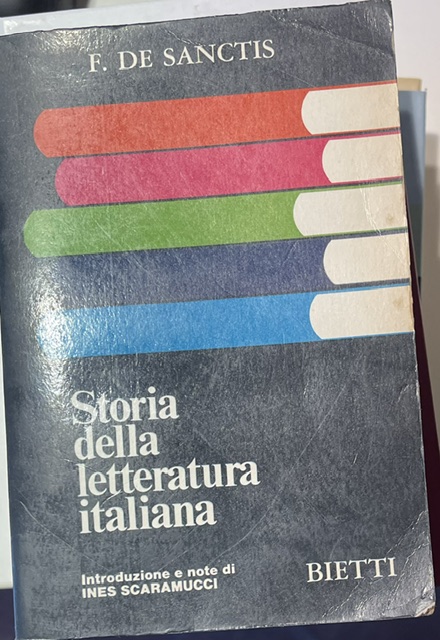 Copertina del libro Storia della letteratura italiana
